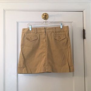 J Crew Khaki Skirt size 12